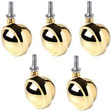 Utilize the gold casters, inc. Amazon Com Wqsq Metal Office Chair Castor Wheels Swivel Caster Wheels Gold Ball Castors Wheels 62mm Furniture Casters With M8 Threaded 5 Pack Office Products