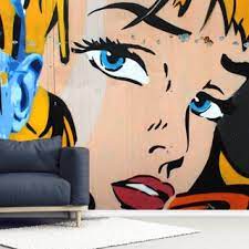 These murals make excellent accent walls for any study or home office. Pop Art Wallpaper Wallsauce Ae