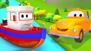 Tom Camionul De Tractari Si Barca In Orasul Masinilor Desene Cu Masini In 2020 City Car Tow Truck Cartoon Kids