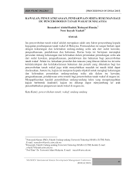 1332/menkes/sk/x/2002 tentang ketentuan dan izin apotek. Pdf Kawalan Penguatkuasaan Pendakwaan Serta Hukuman Bagi Isu Pencerobohan Tanah Wakaf Di Malaysia
