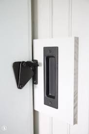 Door locks & lock mechanisms. How To Add A Lock To Your Barn Door The Handmade Home Barn Door Handles Bathroom Barn Door Interior Sliding Barn Doors