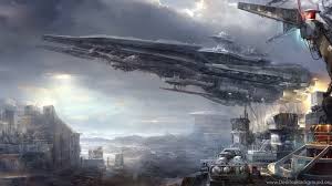 Hd wallpapers and background images. Fantasy Spaceship Wallpaper Wallpapers Array Wallwuzz Hd Wallpapers Desktop Background