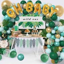 They tie in all of the decorations together to look unified and balanced. Boys Jungle Baby Shower Party Decorations For Sale Ebay