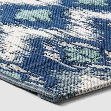 Lhtrade outdoor rug cotton rug buffalo checkered plaid area rug door mat for entry way washable doormat bedroom carpet welcome mat(24 x 51, black and white plaid rug) 4.8 out of 5 stars 248 $21.95 $ 21. Ikat Outdoor Rug Blue Threshold Target Outdoor Rugs Outdoor Rugs Rug Gallery