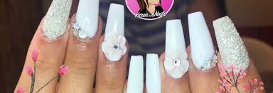 Manicure kit nail tips false nails acrylic powder&liquid nail art starter set uk. Wedding Design Acrylic Nails White 3d Flower Sugared Nails Arts And Crafts All Diy Projects