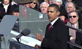 American Rhetoric Barack Obama First Presidential Inaugural Address Barack obama delivers inauguration speech.