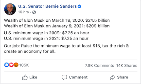 Elon musk's net worth is more difficult to pin down compared to most millionaires and billionaires. Elon Musk S Net Worth Attacked By Vt Senator Bernie Sanders Teslarati