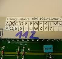 Siemens REGELSYSTEM MODULPAC 6DM1001-3LA02-0