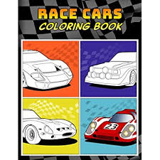 Two cars race side by side to see who can reach the finish line first. Buy Race Cars Coloring Book A Collection Of 40 Cool Sports Cars Supercars And Fast Road Cars Relaxation Coloring Pages For Kids Adults Boys And Car Lovers Top Cars Coloring Book