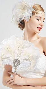 Rose gold bridal or bridesmaid alternative ostrich feather fan bridal bouquet ivory champagne great gatsby 1902s bouquet. Black Babeyond Vintage Bridal Feather Bouquet 1920s Ostrich Feather Fan Crystal Bridesmaid Bouquet 20s Gatsby Wedding Bouquet Flapper Accessories Artificial Plants Flowers Home Kitchen Migalio Com