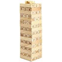 برج خشبي 51 قطعة الخشب الدومينو jenga اللبنات لعبة مسلية الاطفال هدية amazon ae ألعاب