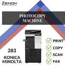 Power switch of the machine. Konica Minolta Bizhub 283 Photocopier Office Designer Used Selangor Malaysia Kuala Lumpur Kl Seri Kembangan