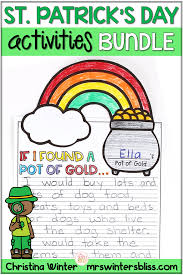St Patrick S Day In The Classroom In 2020 Literacy Activities First Grade Activities Writing Activities