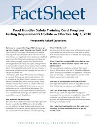 Retake the test for free if you don't pass. 2018 Food Handler Safety Training Card Program Testing Requirement Updates 1 Pages 1 2 Flip Pdf Download Fliphtml5