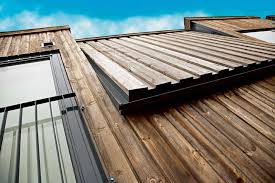 Perfectly replicate smooth timber with a smoother grained finish. Wooden Cladding Roof Novocom Top