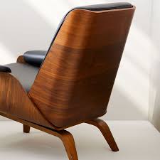 paulo bent ply leather chair in 2021 leather chair wood chair design metal lounge chairs