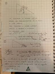 Il lavoro totale è dato dalla variazione di energia cinetica Esercizi Fisica Piano Inclinato Domande Sos Matematica