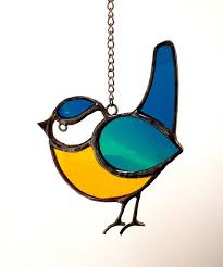 Bird Sitting On Window Sill Meaning Pin On Stained Glass Birds