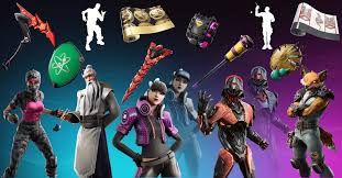 Below is a list of all currently unreleased items in fortnite battle royale, they may be released through a future update or added to the item shop and are subject to change. Names And Rarities Of All V10 10 Fortnite Item Shop Leaked Skins Pickaxes Emotes Back Blings And Wraps Fortnite Insider