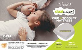 Milliard Crib Mattress Flip Technology Firm Side For Baby And Soft Side For Toddler Young Baby Toddler Mattress Baby Grows