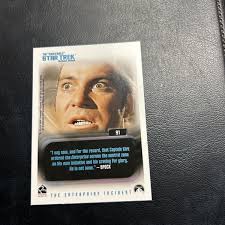 Jb25 Star Trek The Original Series Quotable 2004 #91 Captain Kirk Chekov