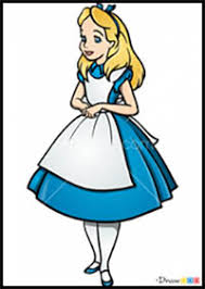 Start off with a pencil sketch. How To Draw Disney S Alice In Wonderland Cartoon Characters Drawing Tutorials Drawing How To Draw Disney S Alice In Wonderland Illustrations Drawing Lessons Step By Step Techniques For Cartoons