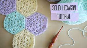 Crochet Solid Hexagon And Joining Tutorial Bella Coco Crochet Hexagon Hexagon Crochet Pattern Crochet Rug Patterns