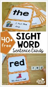 But i'm also including short vowel words with beginning blends and digraphs. Sight Word Sentence Cards Level 1 This Reading Mama