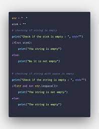 How To Check If String Is Empty Or Not In Python
