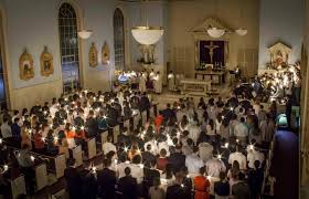 Easter Vigil St Marys Catholic Center College Station Tx Theloveliesthour Com Easter Vigil Catholic My Church