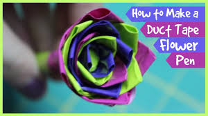 Maybe you would like to learn more about one of these? How To Make A Duct Tape Flower Pen Allie Young Youtube