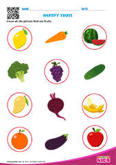 free printable fruits and vegetables worksheets for pre k