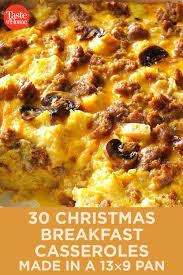 30 Comforting 13x9 Casserole Recipes For Christmas Breakfast Christmas Breakfast Casserole Breakfast Recipes Casserole Christmas Dinner Sides