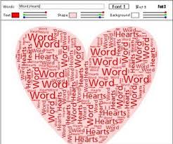 Word Hearts Use This Tool To Fill The Heart Shape With The Word S Of Your Choice Then Change Your Fonts Color Shape And Ba Words Valentines Interactive