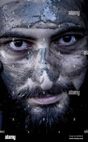Soldier face mud hi-res stock photography and images