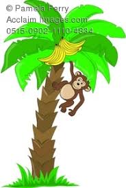 Clip Art Illustration Of A Cute Little Monkey Hanging In A Banana Tree Affordable and search from millions of royalty free images, photos and vectors. acclaim images