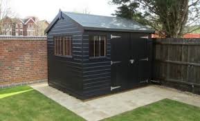 Pin By Jennifer O Connell On Backyard Inspiration Painted Shed Painted Garden Sheds Garden Sheds Uk