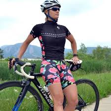 Fahrradbekleidung Damen Radhose Fahrradweste Blumenmotiv Sport Bike Fahrradbekleidung Fahrradbekleidung Damen Rennrad Bekleidung