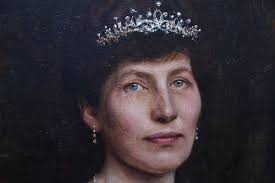 RALPH PEACOCK BRITISH EDWARDIAN ART FEMALE PORTRAIT OIL PAINTING LADY IN  BLACK