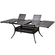 Cast aluminum outdoor dining set canada. 42 X57 87 Universal Extension Table Elizabeth Patio Collections Patio