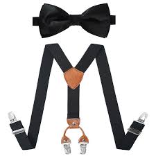 Wir bieten mittlerweile mehrere lieferumfang: Hosentrager Damen Herren Y Rucken Hosentrager Und Solid Fliege Set Hochzeit Party Kostume Omnia Ae
