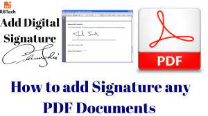 How to add a signature to a pdf document. How To Add Digital Signature In Any Pdf Documents By Using Adobe Acrobat Youtube