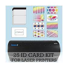 Once you've finished your id card design, you can easily print your id card on your home printer and create an inexpensive lamination for it. Buy 25 Id Card Kit Laminator Laser Teslin Butterfly Pouches And Holograms Make Pvc Like Id Cards Online In Turkey B00pbyjm36