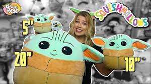All The Baby Yoda Squishmallows The 5 10 And 20 Star Wars The Child Plush Comparison Review Youtube