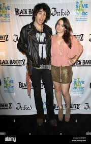 Nick Simmons and Sophie Simmons Black Banditz Grand Opening & Pre-Coachella  LA Bash to benefit VH1 Save the Music Foundation Stock Photo - Alamy