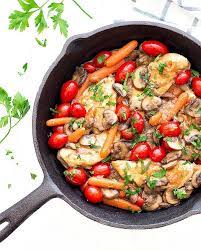 Easy Chicken And Veggies Skillet Recipe Fatty Liver Diet Recipes Liver Diet Recipes Liver Recipes