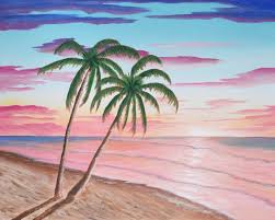 This acrylic painting tutorial has easy and simple techniques. Beach Sunset Painting By Brady Nielson Saatchi Art