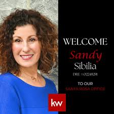 Welcome Sandy Sibilia, to the Keller Williams Wine Country Family! We're so  excited to have you onboard and can't wait to see the amazing impact you  will make. Here's to new beginnings