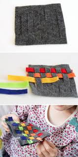 We love diy coasters because you can use your creativity and make just about anything within this frame. Kid Craft Diy Rainbow Woven Felt Coasters Hellonatural Co Felt Coasters Felt Kids Diy For Kids