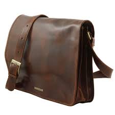 Livraison maintenue pendant le confinement. Sac Besace Messenger Cuir Homme Tuscany Leather
